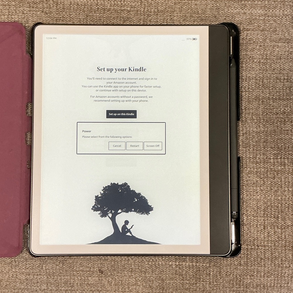 Amazon Kindle Scribe (2024 purchased )Black with Black Stylus - Picture 5 of 7